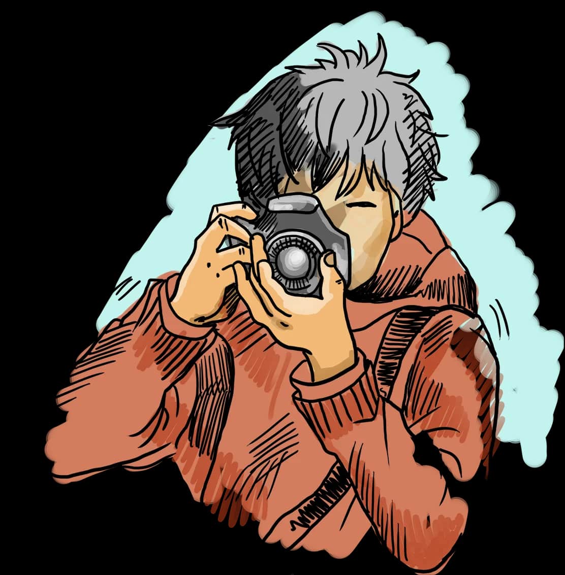 Fotografer profesional sedang memotret